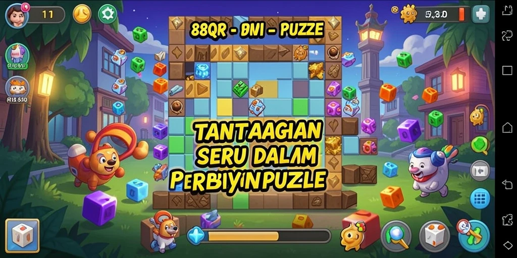 Tampilan gameplay Puzzle yang menarik di 8QR.