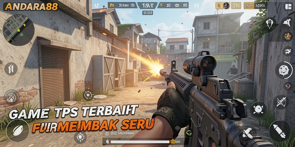 Screenshot gameplay ANDARA88 yang menampilkan aksi seru dalam TPS.