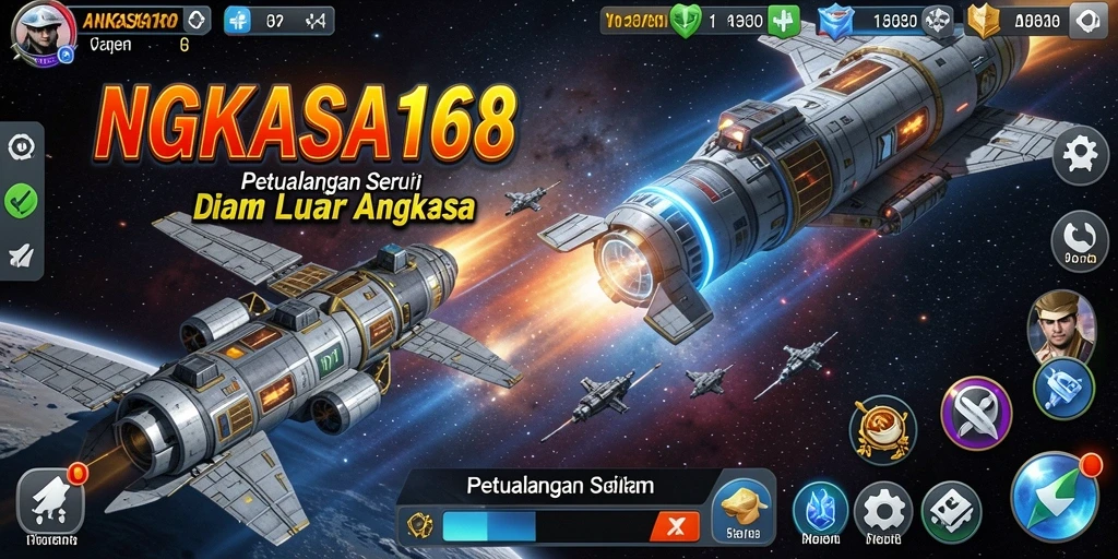 Tangkapan layar gameplay menampilkan aksi seru di ANGKASA168.