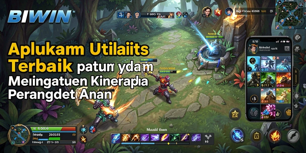Screenshot utama BIWIN menampilkan antarmuka aplikasi Utility yang menarik dan mudah digunakan.