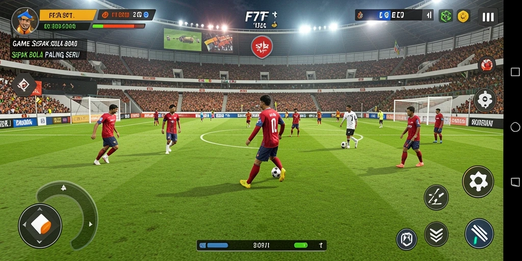 Screenshot gameplay F7F7 yang menampilkan aksi seru di lapangan.