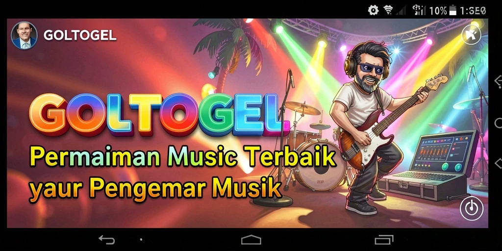 Gameplay seru di GOLTOGEL dengan berbagai tantangan musik.