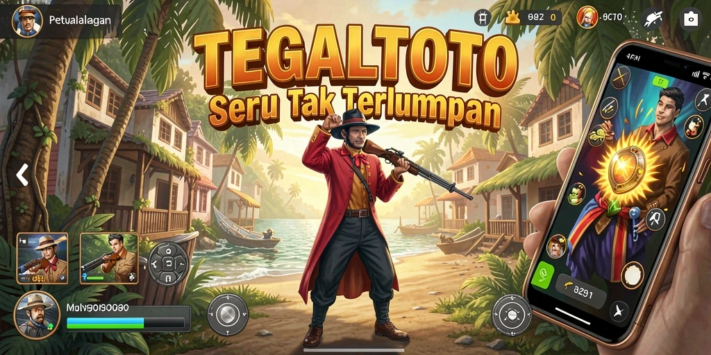 Screenshot gameplay TEGALTOTO menunjukkan momen petualangan yang mendebarkan.