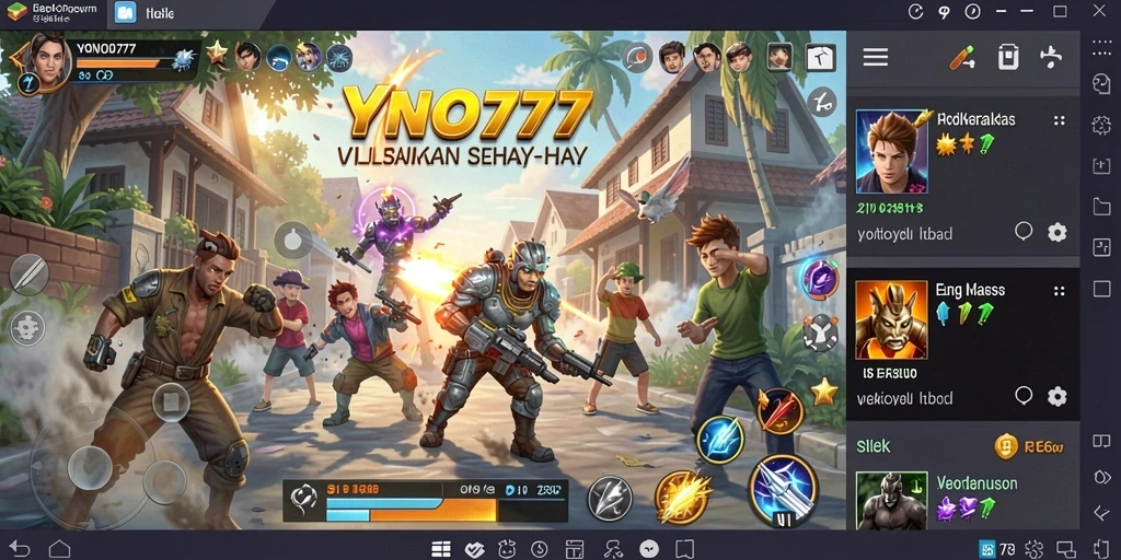 Tampilan utama YONO777 dengan fitur utilitas yang lengkap.